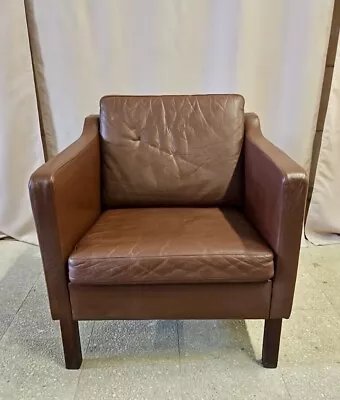 Danish Leather Armchair • £499