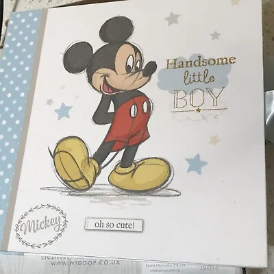 DISNEY BABY Photo Album Mickey Mouse Keepsake Memories Rare New In Box 4x6 Pics • $5.95