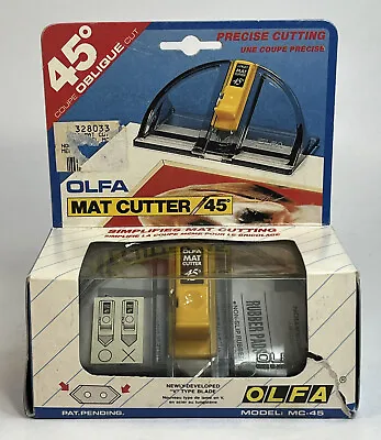 Vintage OLFA 45 Degree Mount Board Cutter MC-45 New In Box New Old Stock • $19.99