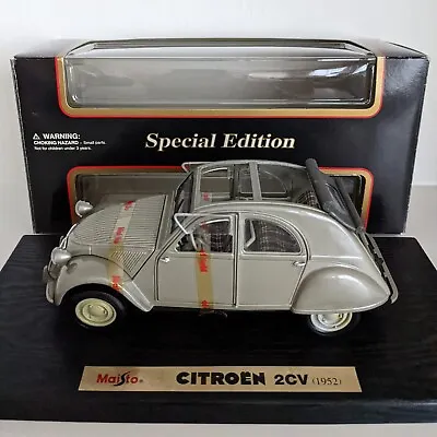 $79.95 • Buy Maisto Special Edition 1952 Citroen 2CV Scale 1:18 