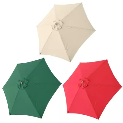 Patio Umbrella Top Canopy Replacement Cover ONLY Fit 9' 6 Rib Outdoor Umbrella • $32.90