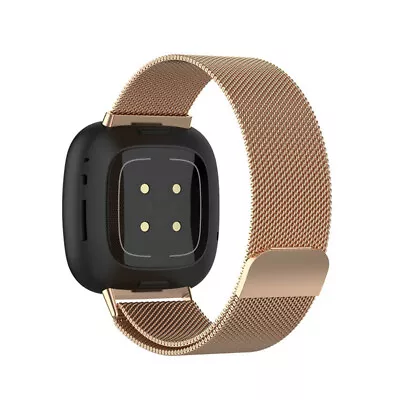 £6.95 • Buy Wristwatch Strap For Fibit Versa 2/3/4 Sense 1/2 Strap  Metal Milanese Band