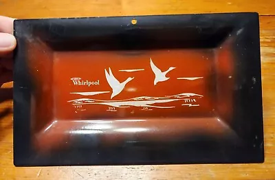 Vintage WHIRLPOOL Ducks Geese Flying ADVERTISING PORCELAIN TRAY SIGN - AL2 • $34.50