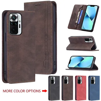 For Xiaomi Redmi Note 11 10 Pro Mi 10T Flip Leather Card Slot Wallet Case Cover • $18.03