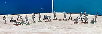 Heinrichsen:  Rare German Engineers C1880s. 28mm Scale Flat Tin Figures • $24.95