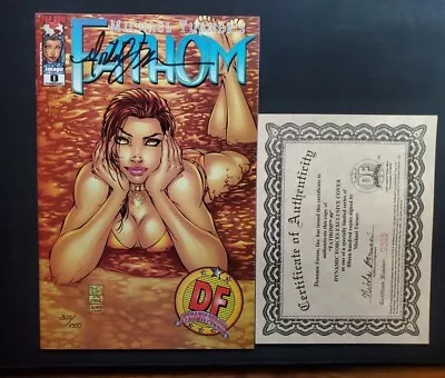 Fathom #0 DF Exclusive Comic Auto Signed By Michael Turner W COA 305/1500 Bikini • $39.95