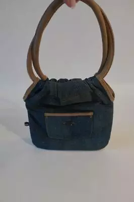 Womens Polo Jeans Ralph Lauren Blue Denim Small Mini Tote Bag * • $29.99