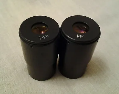 Eyepieces 14 X For Microscopes MBS 9 And MBS 10 LOMO 2 Pcs. • $44