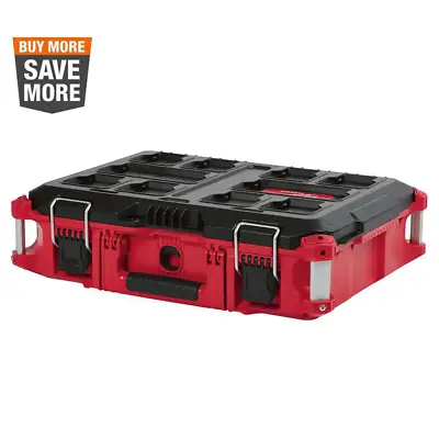Milwaukee PACKOUT 22 In. Medium Red Tool Box With 75 Lbs. Weight Capacity • $123.03