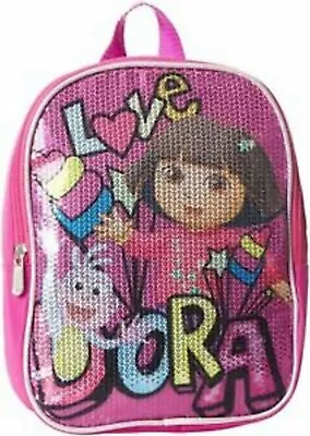 Nickelodeon Dora The Explorer Sequin Backpack 10  Small Tote Bag Monkey • $6.99