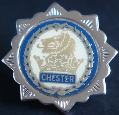 £14 • Buy CHESTER CITY FC Vintage 80s 90s Insert Type Badge Brooch Pin In Chrome 33mm Dia