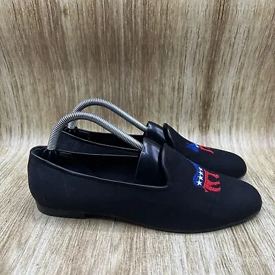 $49 • Buy Zalo  Democratic Donkey  Slippers Black Loafers Shoes Women’s Size 10 M