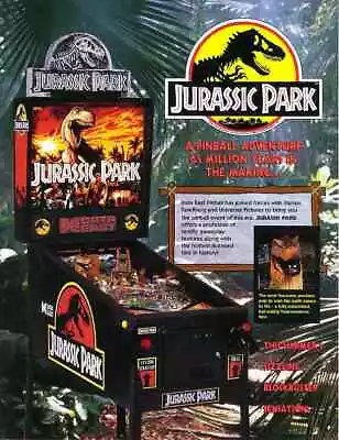 Jurassic Park Pinball CPU / Display 6.00 (Data East) - ROM Upgrade Chip Set • $22.50