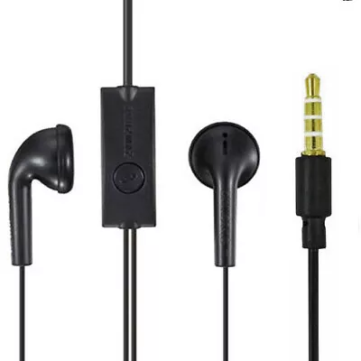 Samsung Galaxy Handsfree Headphones Black Earphones Headset With Mic EHS49ASOME • £3.30