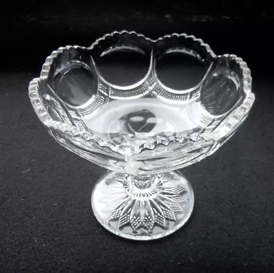 Galloway #15086 U S Glass Co Footed Comport / Compote C 1904 Made USA EAPG • $12