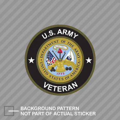 U.S. Army Veteran Sticker Decal Vinyl Us Vet • $4.99
