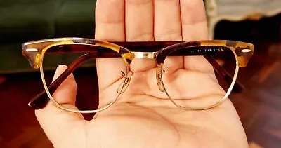 1980's CLUBMASTER Glasses RAYBAN B&L USA Geek Tart Johnny Depp Malcolm X • $90