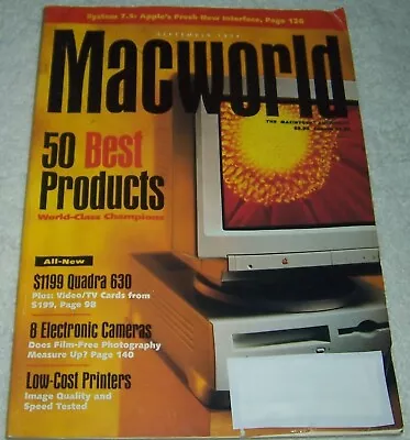 Macworld Magazine September 1994 MacIntosh Apple Mac Computers • $4.99