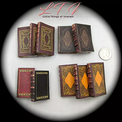 1:6 Scale OLD LIBRARY BOOKS Set Of 10 Prop Books Miniature Playscale Books • $21.25