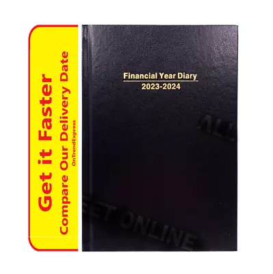 $10.95 • Buy 2023 2024 DATS Financial Year Diary A5 Week To View WTV Hardcover Black