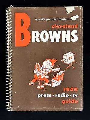 1949 Cleveland Browns AAFC Football Press Radio & TV Media Guide • $199