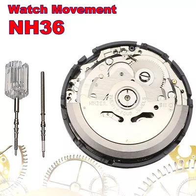 NH35/NH36 High-precision Automatic Mechanical Wriswatch Movement  Date Display • $49.98