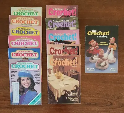 Hooked On Crochet Quick & Easy Crochet Magazines  Lot Of 11 Afghans Sweaters • $18