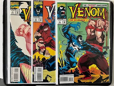 [10/27/23] Venom The Madness #1 2 3 1993/1994 • $10.80