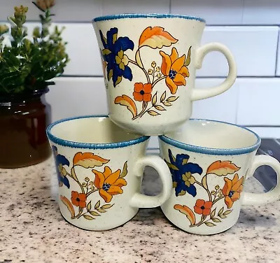 Mikasa Cordon Bleu Teacups Mugs Bokhara Japan Replacement Set Of 3 • $19.49