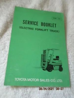 $9.55 • Buy Factory OEM Toyota Forklift Lift Truck Service Record Book Booklet Manual FSW101