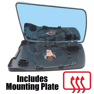 Mercedes E Class W210 Saloon 1995-1999 Heated Convex Mirror Glass Drivers Side • $27.03