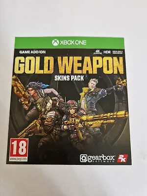 GOLD WEAPON SKIN PACK DLC For BORDERLANDS 3 GAME - XBOX ONE (XB1) - GAME ADD-ON • £3.49