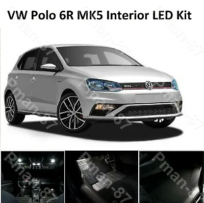 Premium VW Polo 6R 2010-2016 8pc MK5 V LED Interior Upgrade White Xenon Kit  • $16.02