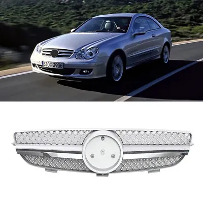 For Mercedes-Benz CLK W209 2003-2009 AMG Style Front Bumper Grille Sliver • $139.99