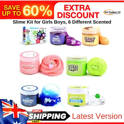 $36.07 • Buy Slime Kit For Girls Boys, 6 Different Scented & Premade Slimes In 28 Oz Containe