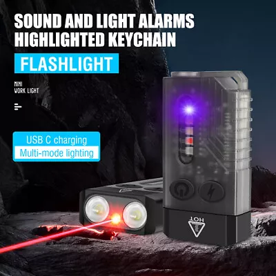 V10 Mini EDC Flashlight Keychain 1000LM Super Bright Torch 365nm UV Torch 3.0V • $18.50