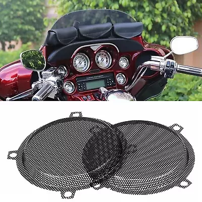 Mesh Speaker Grills Cover For Harley 96-13 Electra Street Tri Glide FLHX FLHTK • $23.98