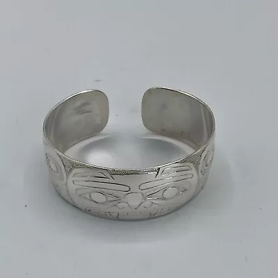 Northwest Coast Native Art (Haida) Sterling Silver Bear Bracelet  • $506.23
