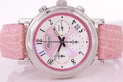 £4000 • Buy Chopard Mille Miglia Elton John Ladies Chronograph Watch Limited Edition Pink