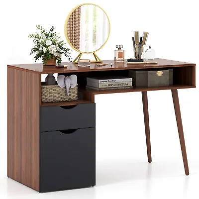 48  Vanity Desk Dressing Makeup Table With Storage Drawer & Open Shelf Bedroom • $86.99