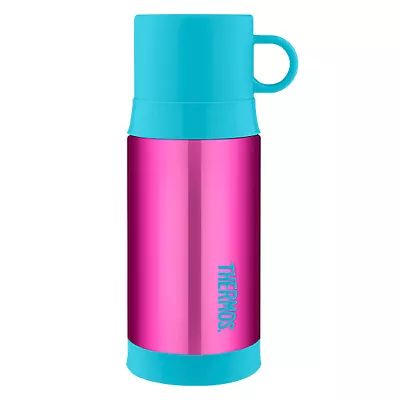 $26.05 • Buy THERMOS Funtainer 355ml Vacuum Insulated S/S Warm Beverage Drink Bottle Pink!