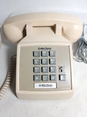 Bell Phones Cream Vintage Model Basic TT 51450 Push Button Phone • $39.80