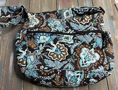 VERA BRADLEY Cross Body Bag JAVA BLUE Spring 2006 Retired Adjustable Strap • $22