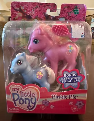 My Little Pony 2004 G3 Glitter Pony Pinkie Pie With Bonus Baby Bellaluna MOC • $24