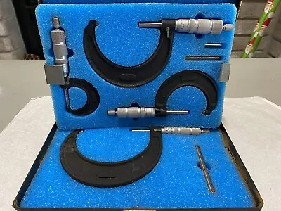 Vintage Central Tool Micrometer Set Of 4 Machinist Tools • $120