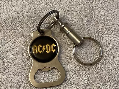 Vintage AC/DC Bottle Opener Keychain Logo Vintage Quick Disconnect Keychain. • $19.99