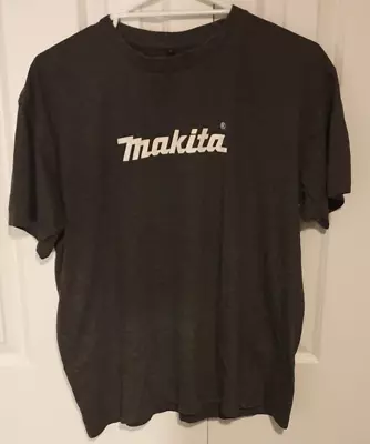 MAKITA ELECTRIC POWER TOOLS Corporate Logo T-Shirt Colour Black Size Men's Large • $13.04