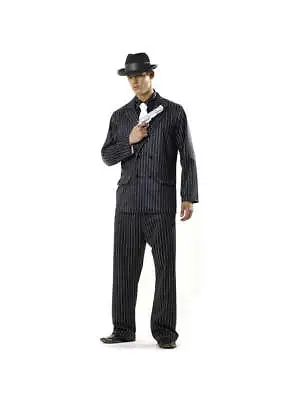 Adult Mafia Costume Size: Standard Size Color: Black • $39.99