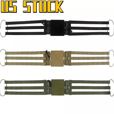 US Tactical MOLLE Vest Quick Release Skeletal Strap Side Belt For Tactical Vest • $17.99