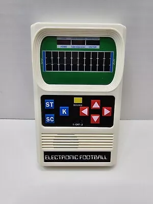 Electronic Football Handheld 1-2 Player Retro Mattel Game W/ Sound White Tested • $54.50